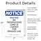 Signmission Posted No Trespassing Land Is OSHA Notice Sign, Plastic, 7in W x 10in L, 2PK OS-2PACK-NS-P-710-V-17727 - alternate 4